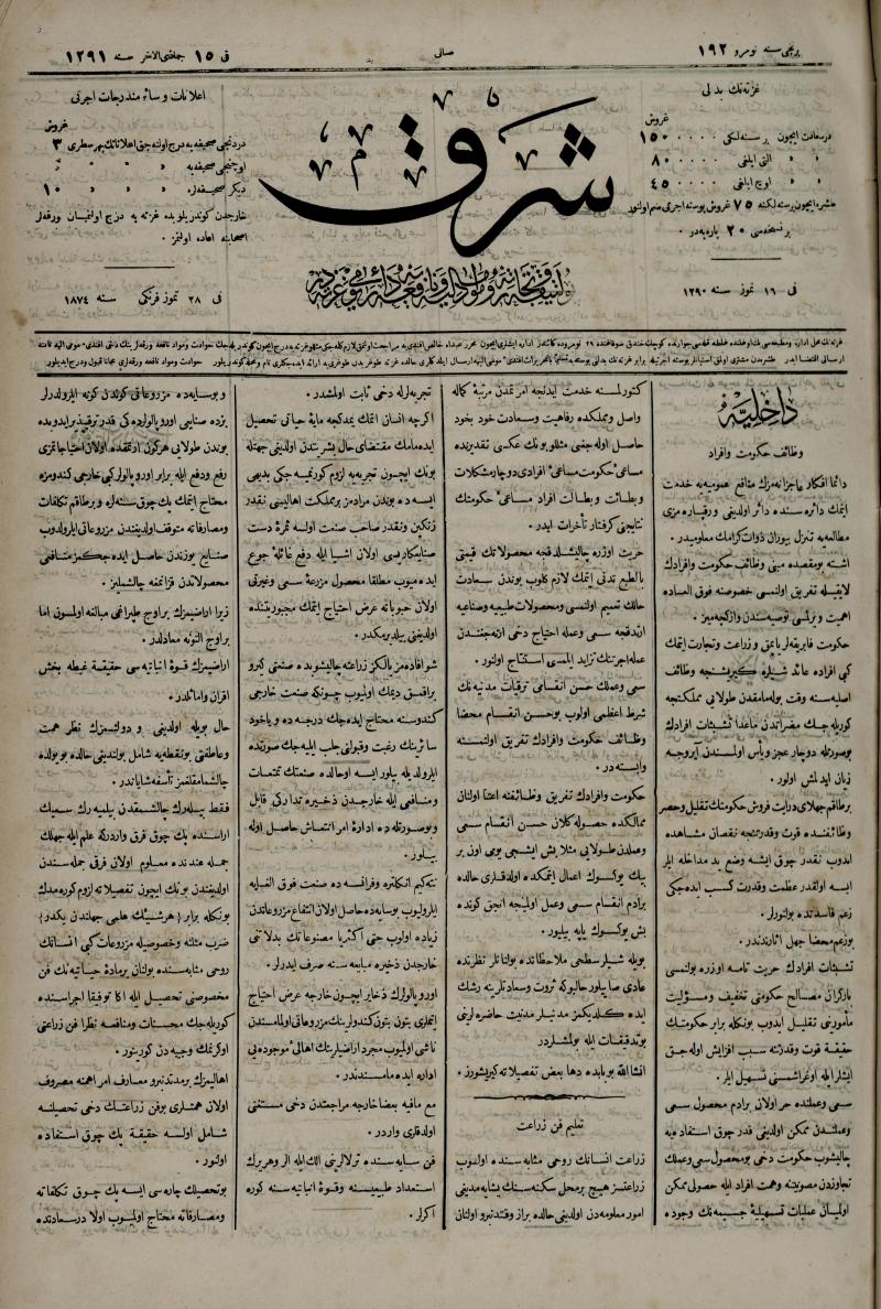 şark gazetesi