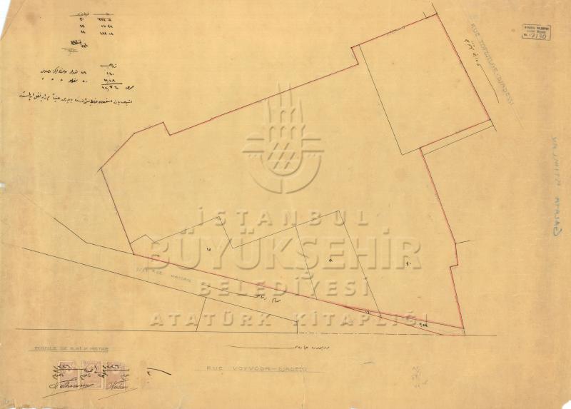 Beyoğlu - Galata - hamam sokağında istimlaki gösterir haritadır